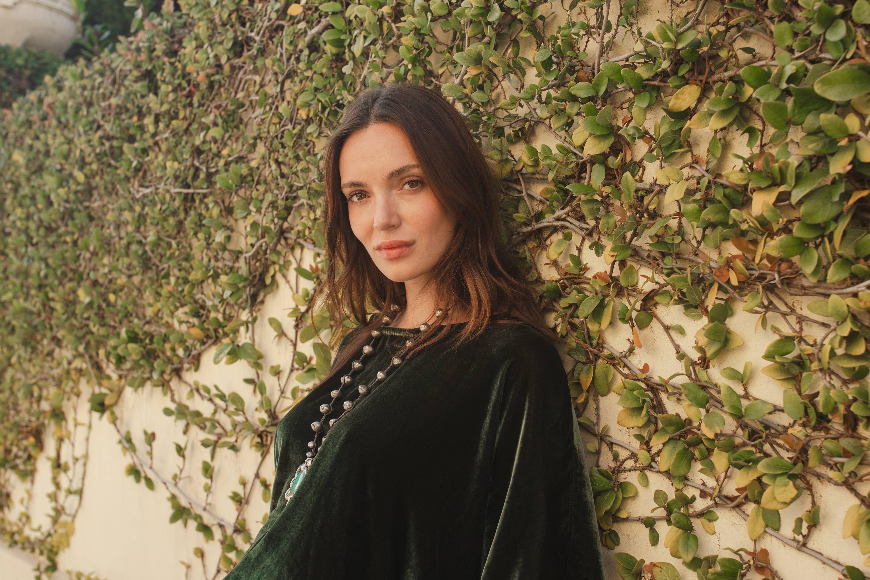 Jennafer Grace - Wholesale Blouse - Women's - Olive Silk Velvet Scarf Top9