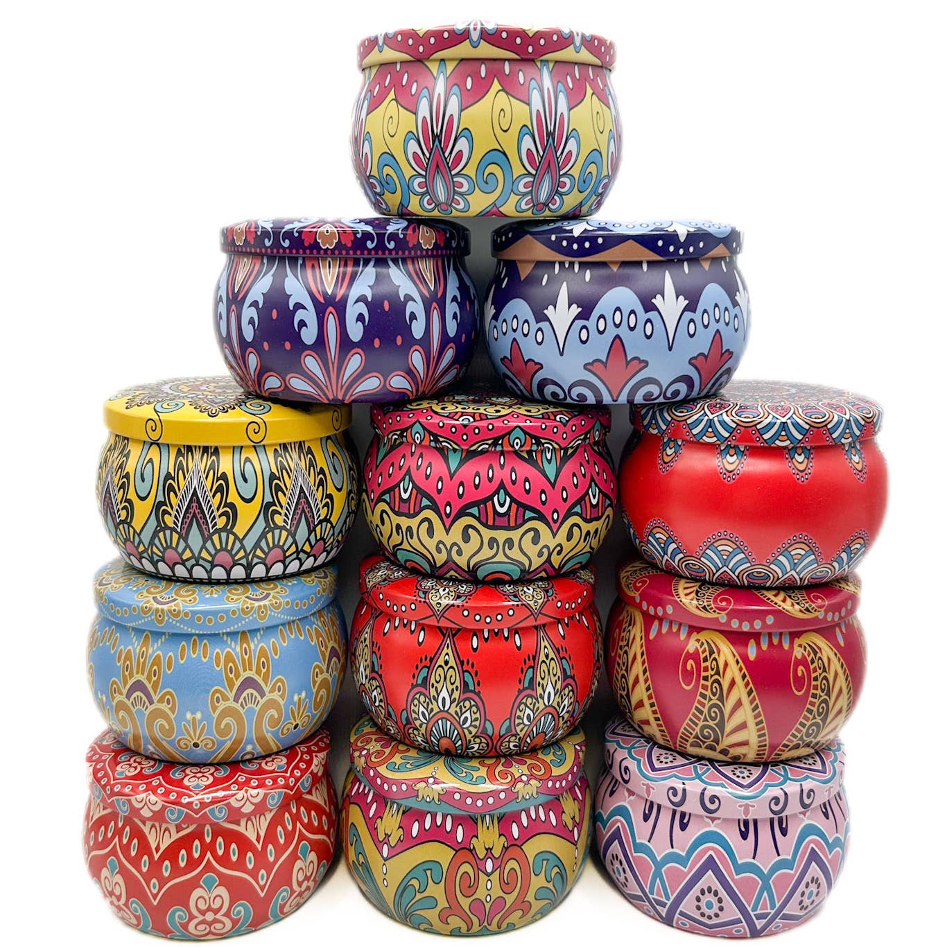Gifts Amazing! - Wholesale Decorative Jar - Mandala Tins4