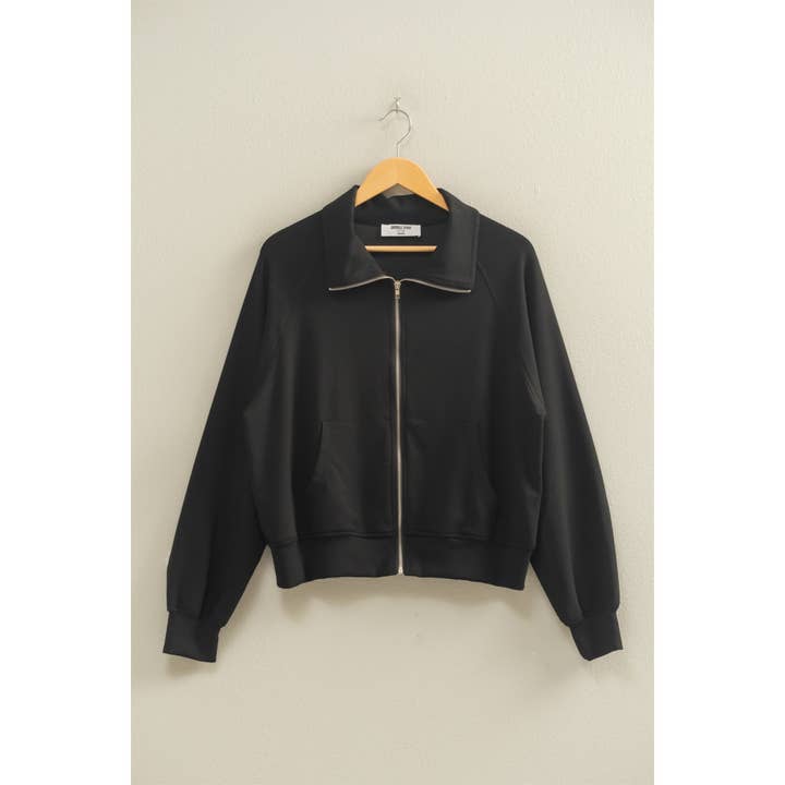 HYFVE - Wholesale Jacket - Women's - Double Knit High Neck Long Sleeve Zippered Jacket5