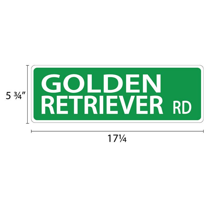 Imagine This Company - Wholesale Sign - Golden Retriever Street Sign1