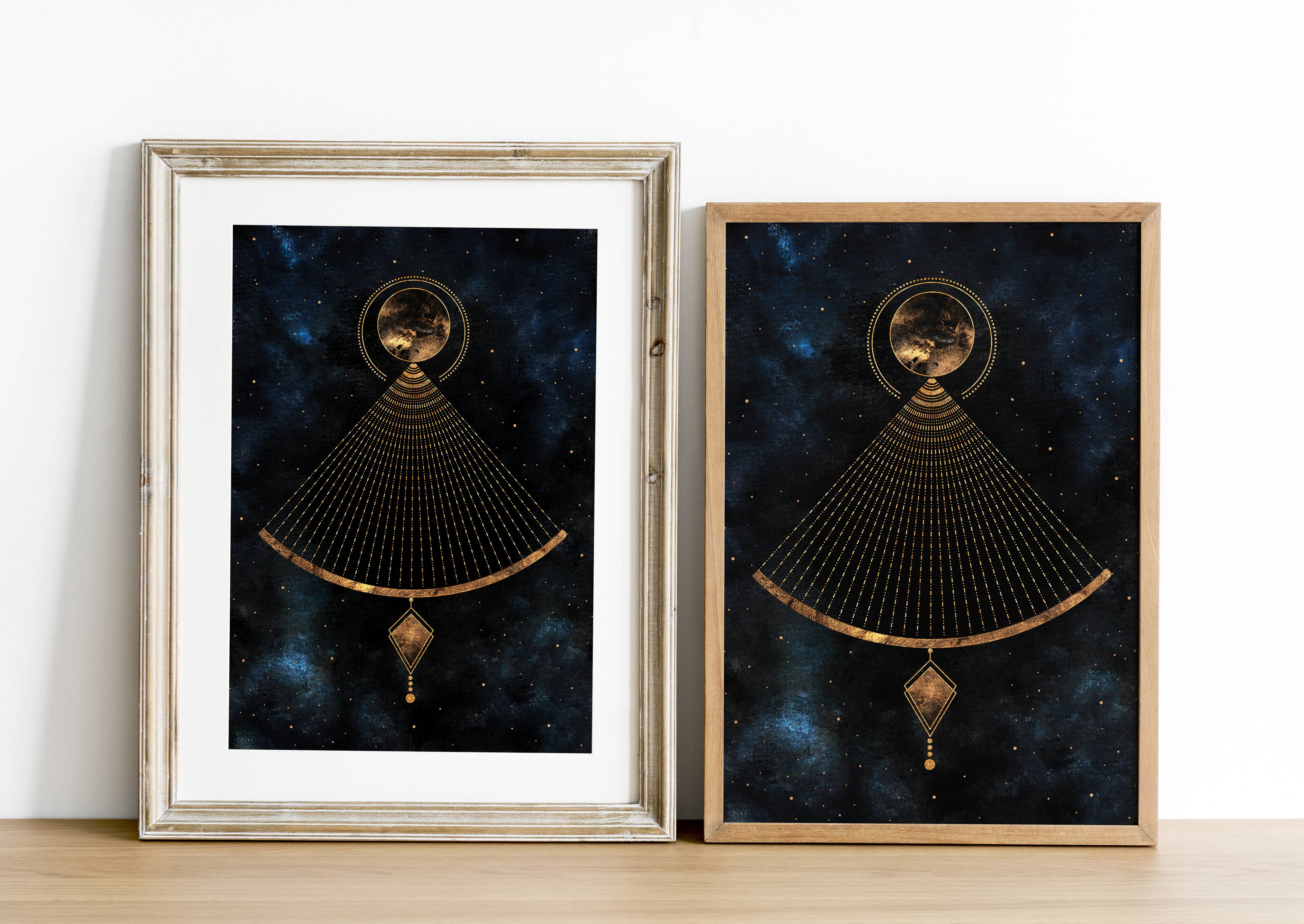 The Flow Design - Vente Affiche d'art - Affiche spirituelle céleste « Balance » avec pendule équilibré et design mystique7