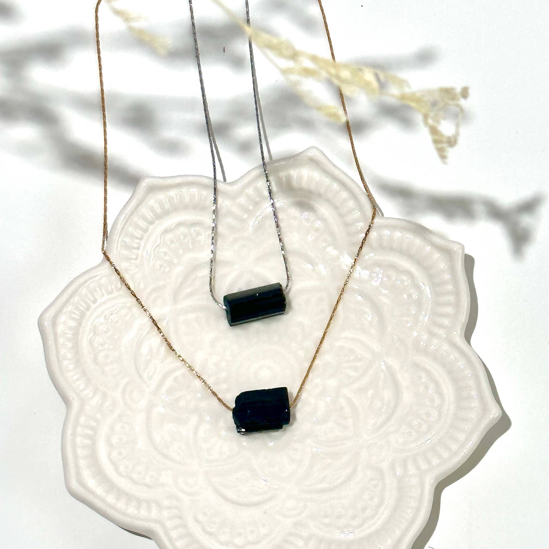 Soul Charms - Wholesale Pendant/Charm Necklace - Dainty Raw Crystal 14K Gold, Silver Birthstone Necklace20