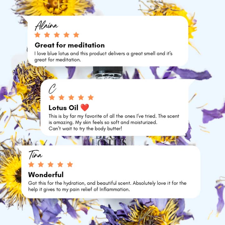 CIRCE - Wholesale Bath/Body Oil - Blue Lotus Ritual Body Oil – Herbal Body Oil for Calm, Intuition & Spiritual Self-Care3