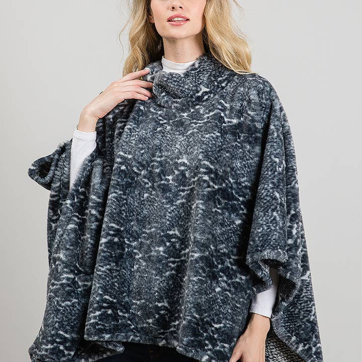 Animal Print Turtle Neck Cape Poncho and other Purchase Wholesale turtle fur. Free Returns & Net 60 Terms on Faire trending on Faire.