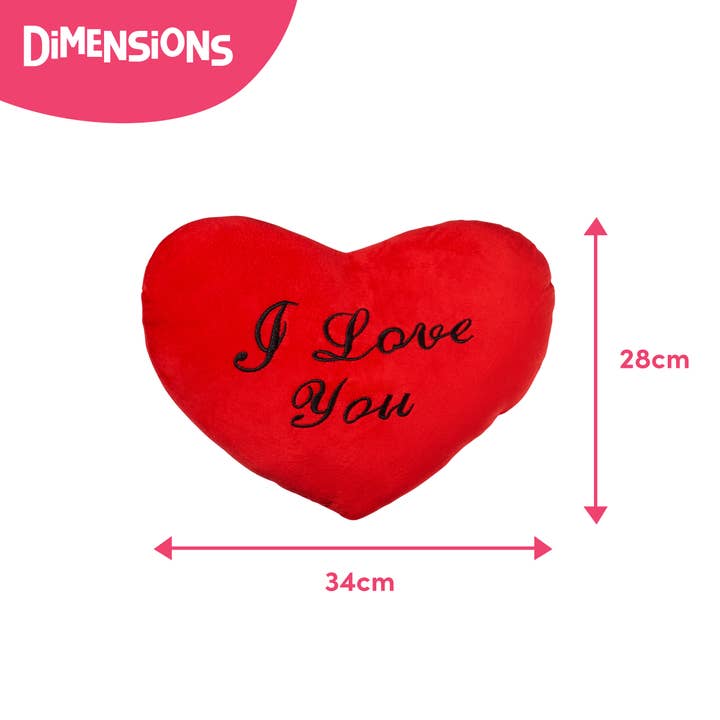 The Twiddlers β wholesale Throw/decorative pillow β Red Heart Shaped 'I Love You' Valentine's Day Gift Pillow1