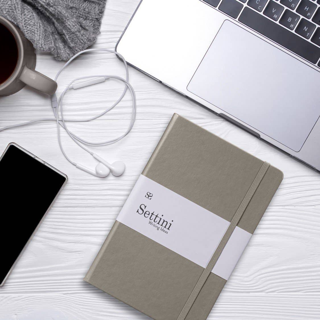 Settini - Venta al por mayor Diario/agenda - Diario de tapa dura Settini Classic - Gris6