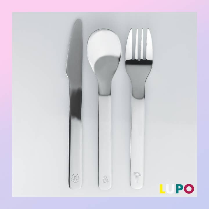 LUPO - Children's cutlery, 9 pieces, Polished silver
for wholesale by Vargen & Thor