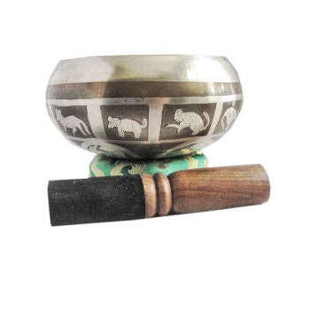 4" Singing Zodiac komset SB-050S voor wholesale door Dorjebajra Tibet Shop