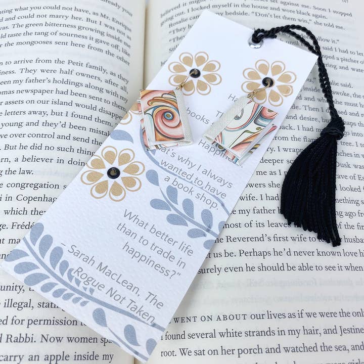 Nicolette Tallmadge Designs - Wholesale Dangle Earrings - Regency Cranes Book Earrings