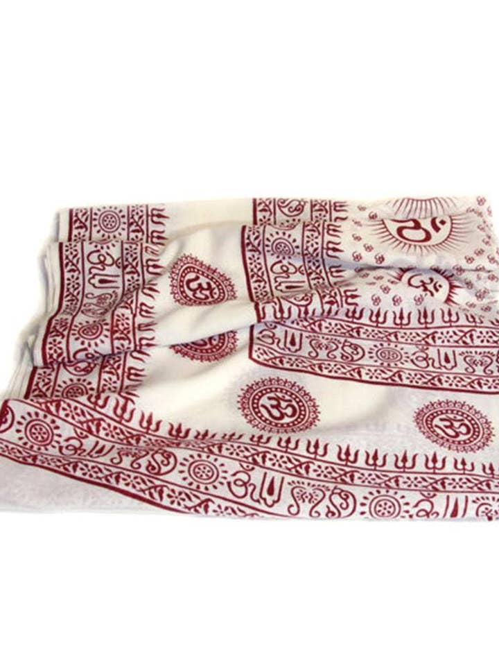 OM Mantra Meditación Yoga Chal Oración para venta al por mayor de Fashion Quality Boutik