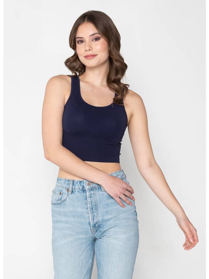 C'est Moi Clothing Co - Wholesale Tank Top - Women's - Bamboo Crop Tank Top- CEBT11057