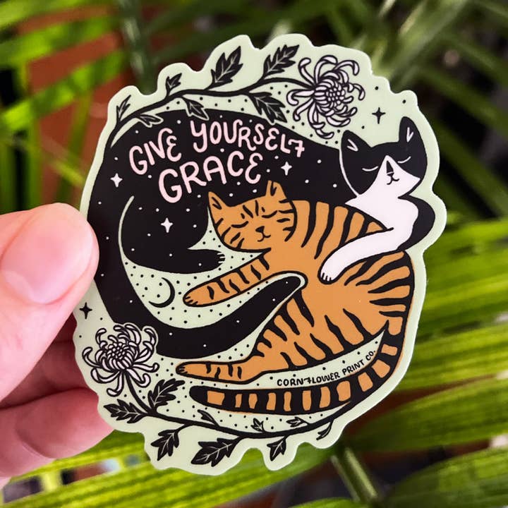 Autocollant | Fleur de naissance de novembre | Chrysanthème pour la vente par Cornflower Print Co.