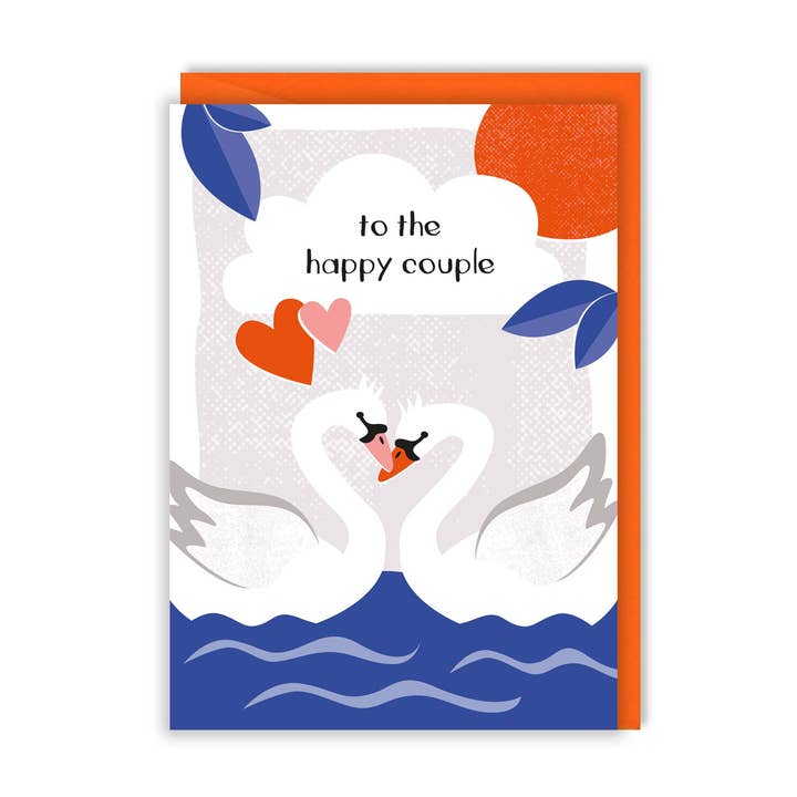 Cartão de casamento - para o casal feliz por atacado de Zedig Design