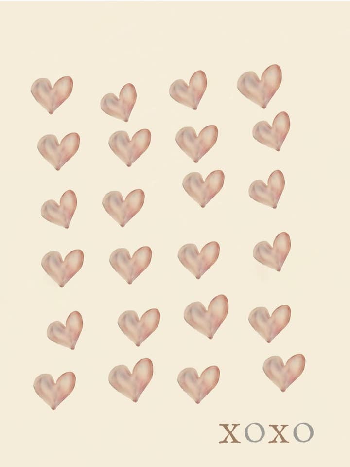 xoxo (blank greeting card) for wholesale by Pretty Paper By Veronica WSNC