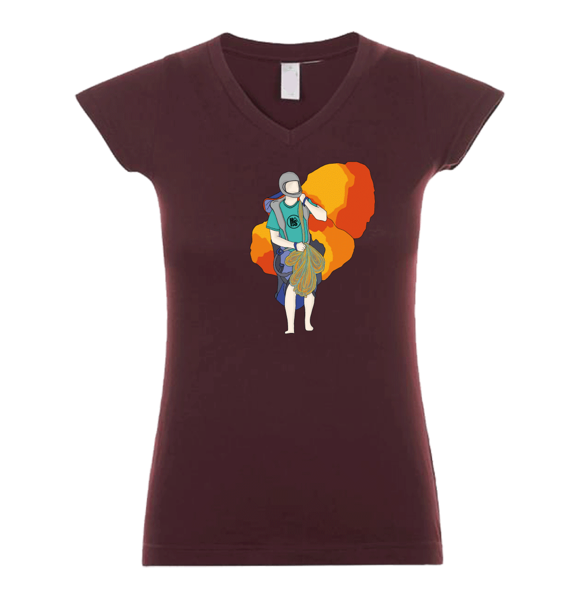 Hot Savoie 74 - Wholesale Screen Printed T-Shirt - Women's - Women's T-shirt - Paragliding10