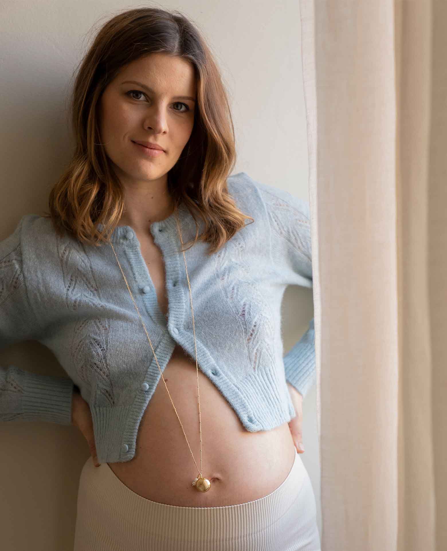Atelier Aismée - Wholesale Pendant/Charm Necklace - Nina gold pregnancy ball3