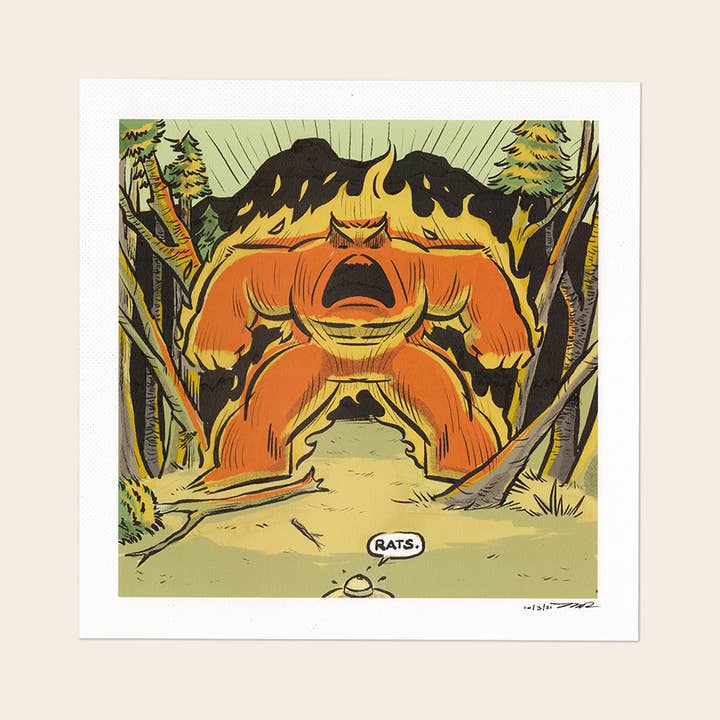 Burny Wild's "Rats!" Signed Comic Panel for wholesale by Burny Wilds