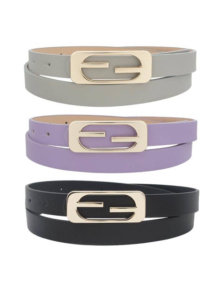 GÜRTELTRIO-SET 092 MIT METALLSCHNALLE für den Großhandel von anbfashion