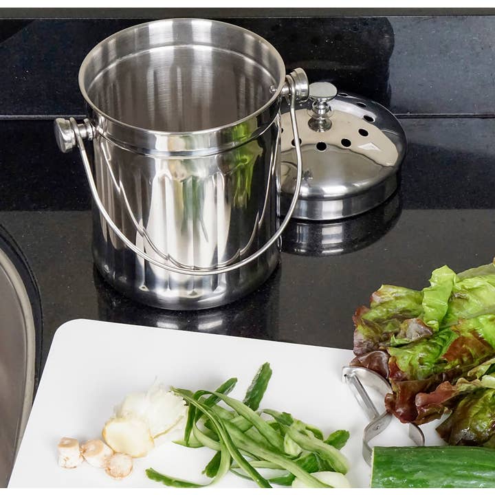 RSVP International - Wholesale Kitchen Tool/Gadget - Compost Pail - Small - 1/2 Gallon1