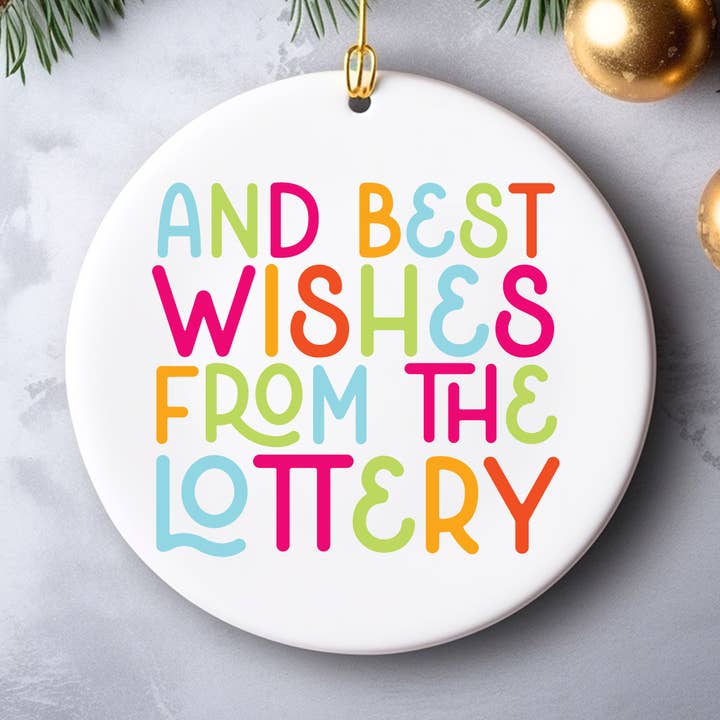 and best wishes from the lottery philly christmas ornament for wholesale by Square Peggy