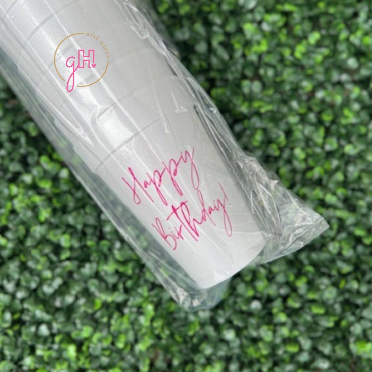 Girl Happy - Wholesale Disposable Cup - Happy Birthday Styrofoam Cup - Pink2