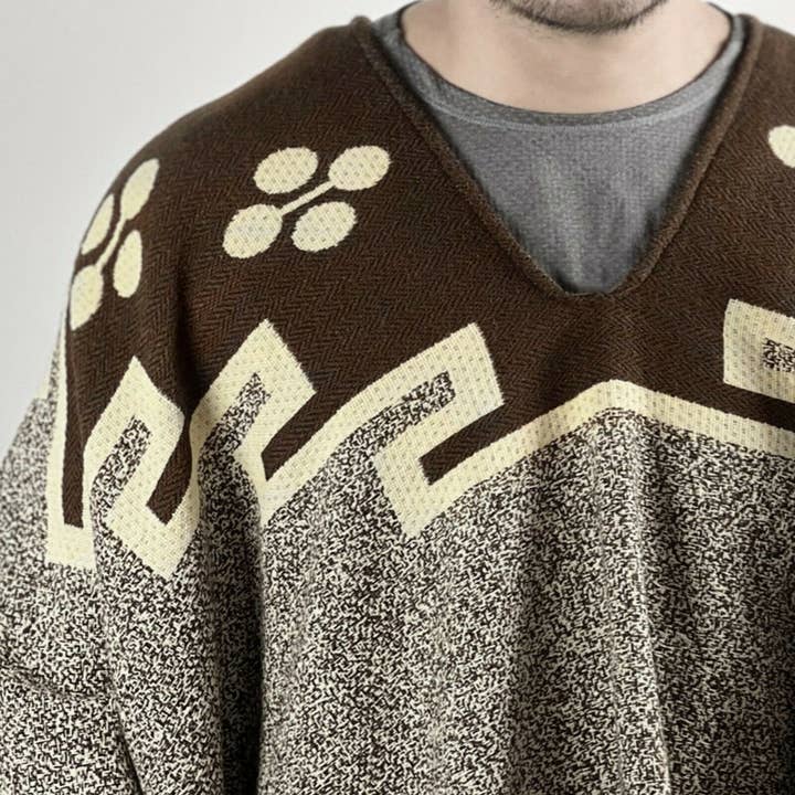 ECUALAMA - Wholesale Poncho - Unisex - Back to the Future inspired Cowboy Western Poncho Serape replica handmade of Alpaca wool7