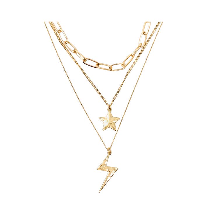 IRIS- GOLD NECKLACE for wholesale by gaiaaccessories