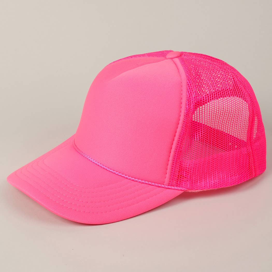 Fashion City - Wholesale Trucker Hat - Unisex - Solid Color OTTO 5-Panel Foam Mesh Back Trucker Hat14