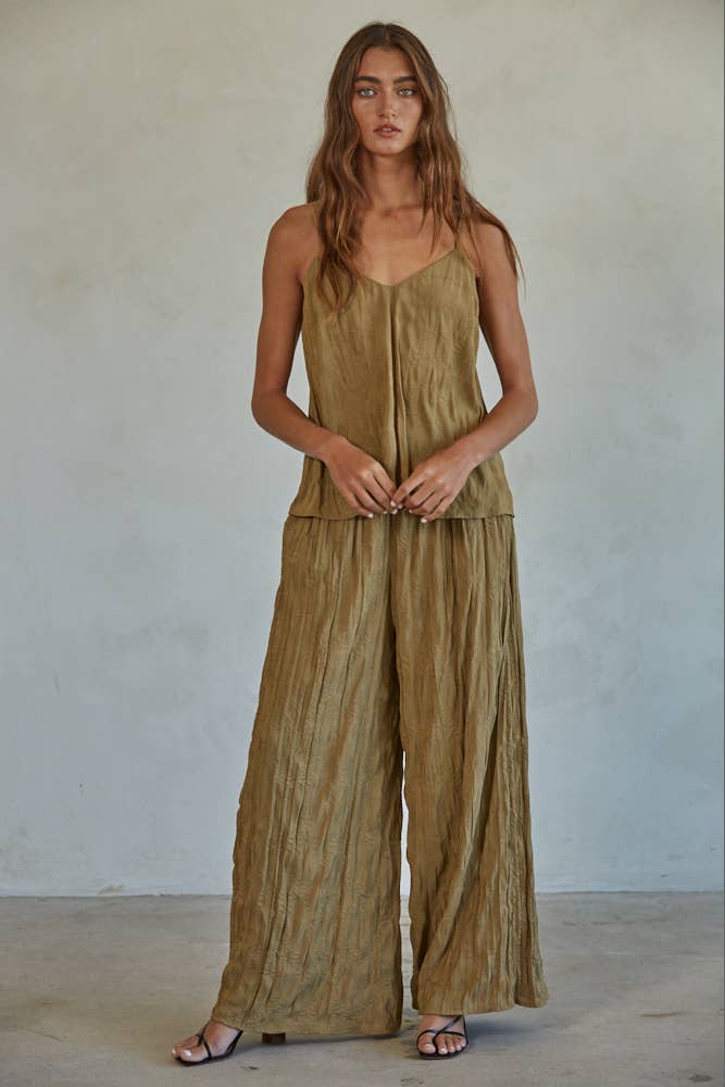 By Together - Vendita all'ingrosso Canotta - Donna - L6905 | Top in poliestere intrecciato con spalline sottili e scollo a V6