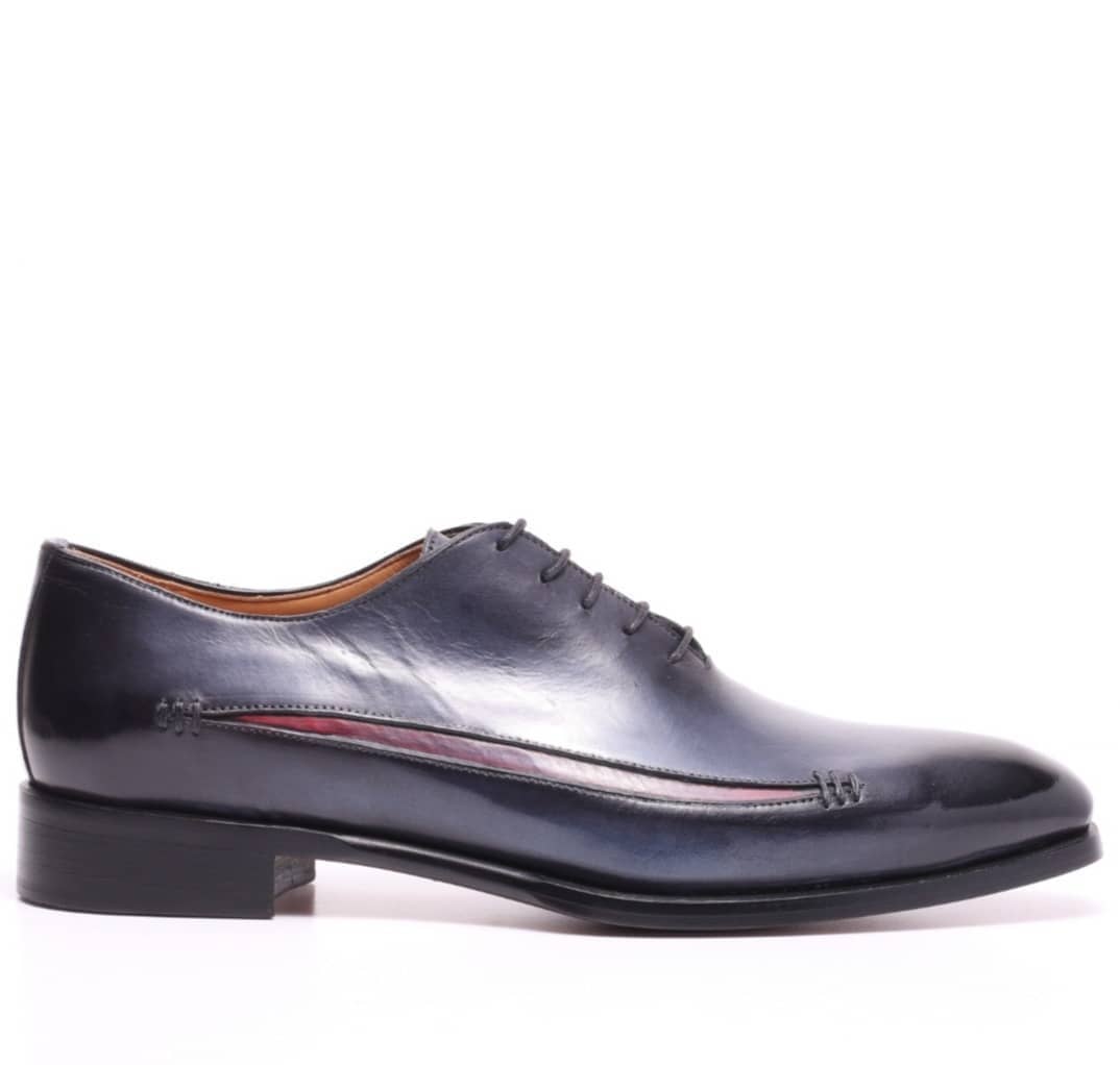 Alessandro Collection Italy – Großhandel Oxford-Schuhe – Herren – Elegante Herrenschuhe Alex 326 aus Italien, handgefertigt, Oxford-Modell mit Schnürung3