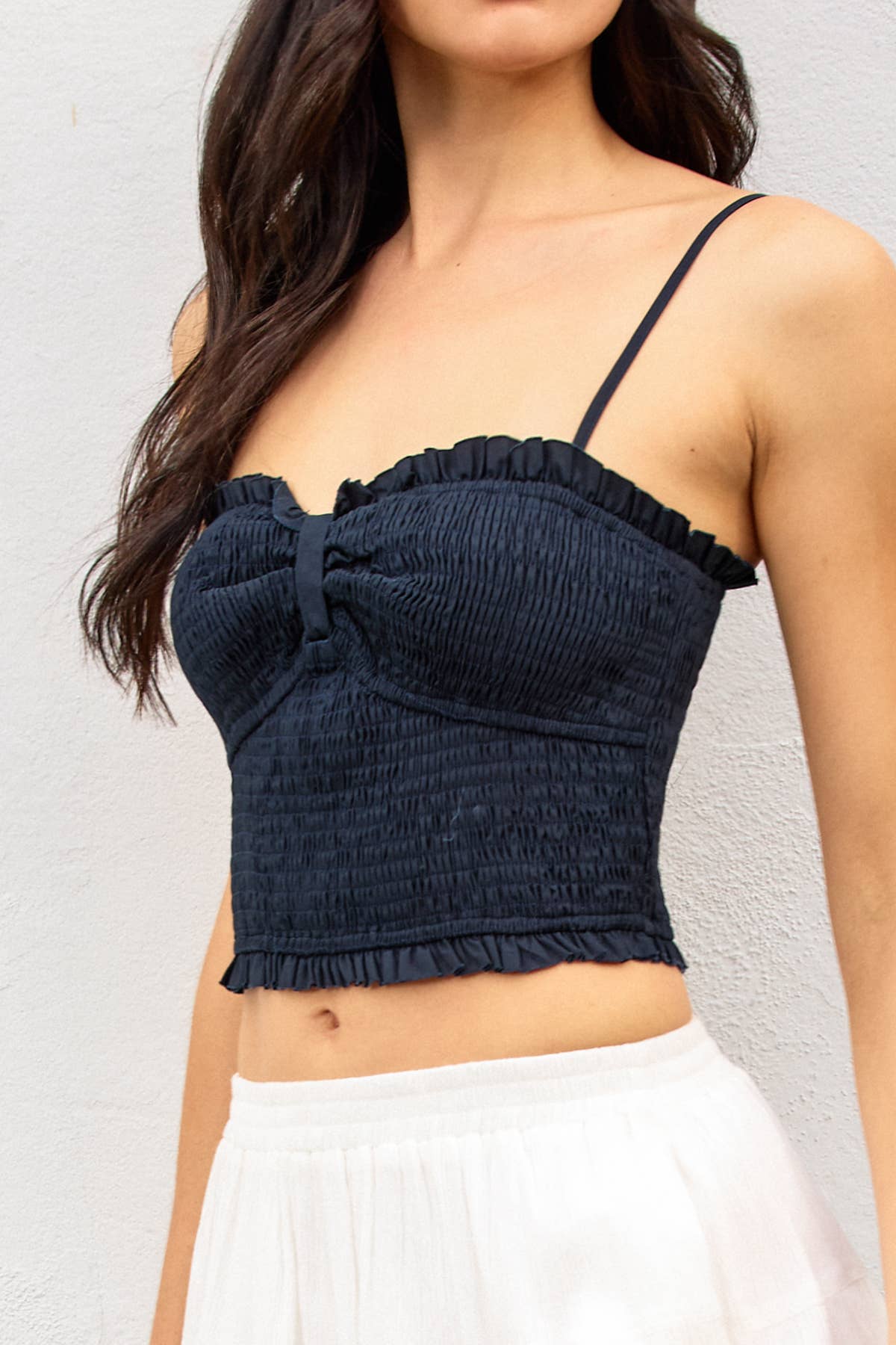 Dress Forum – Engroshandel Tanktop – Kvinder – Min Lille Rynkede Kæreste Crop Top (1)4