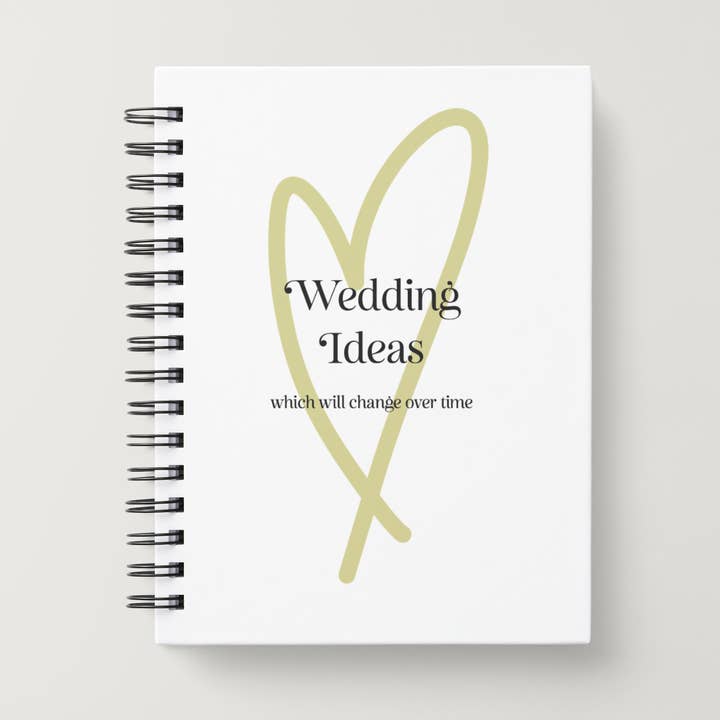 Wedding Ideas, which will change over time - Notebook for wholesale by Quirky Doodles
