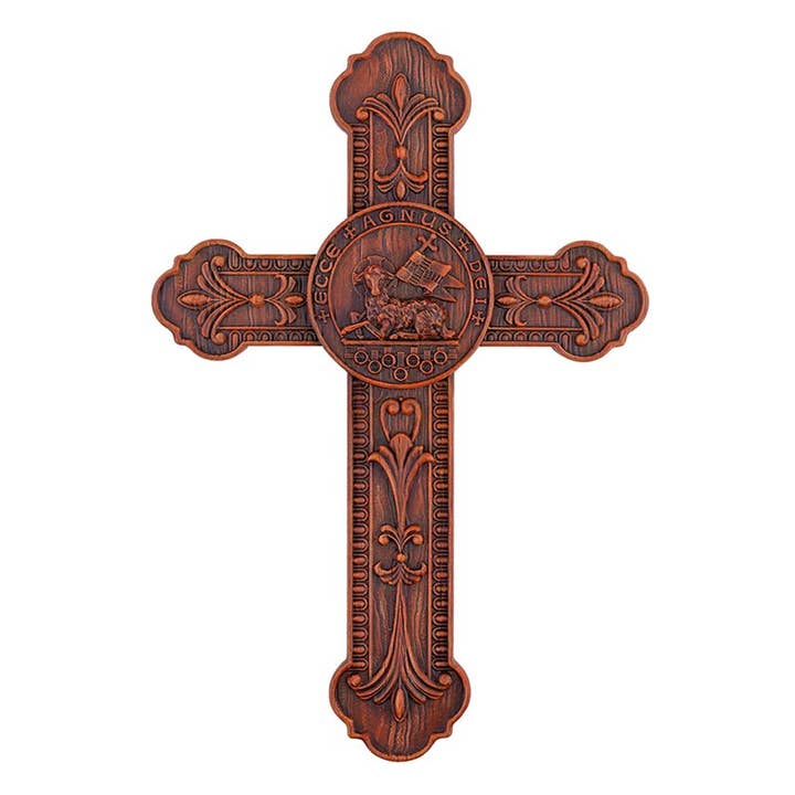 Agnus Dei - Lamb of God Wall Cross for wholesale by Christian Brands Catholic