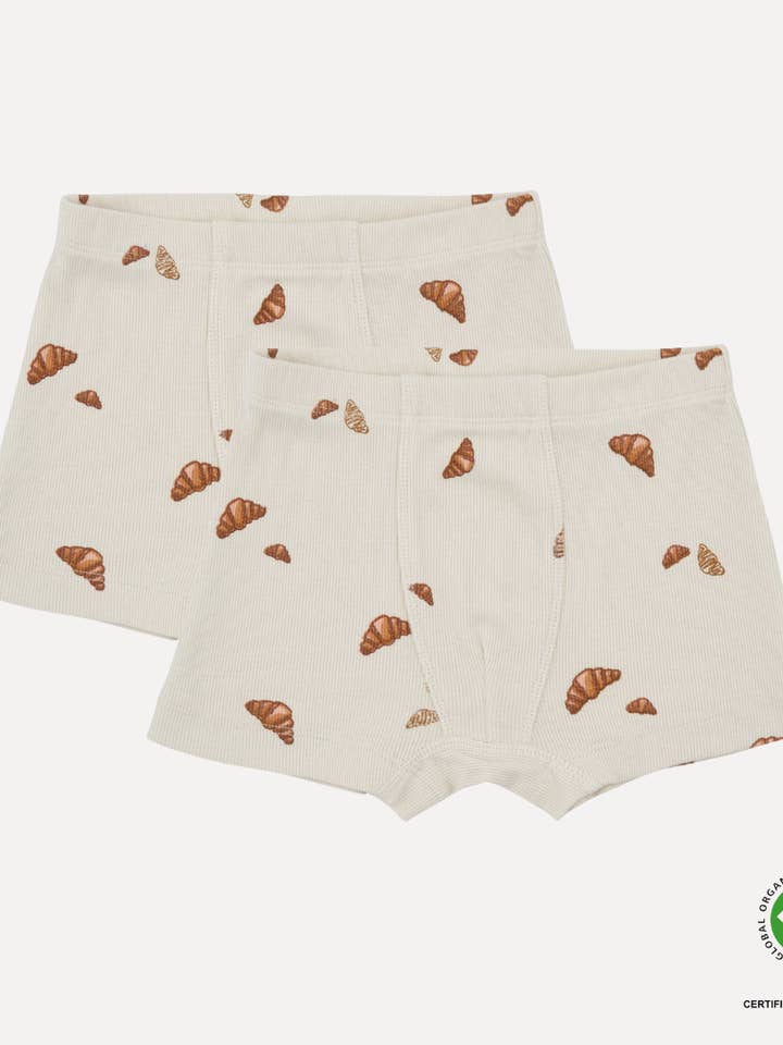 VACVAC studio - Wholesale Underwear - Kids - CARL boxers, 2 pack - Croissant mini print