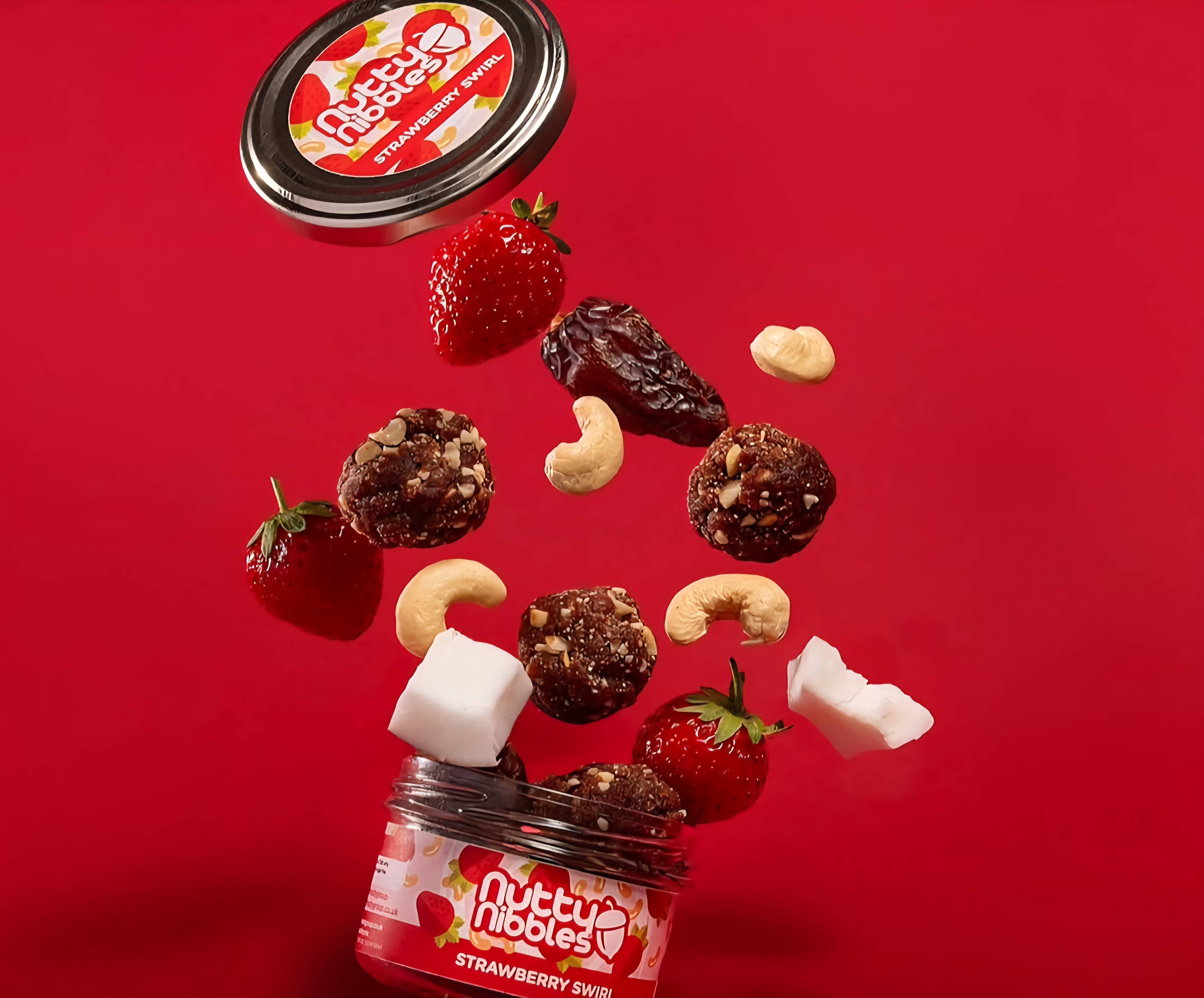The Nutty Group Ltd - Vendita all'ingrosso Snack alla frutta - Bocconcini Nocciolati alla Fragola5