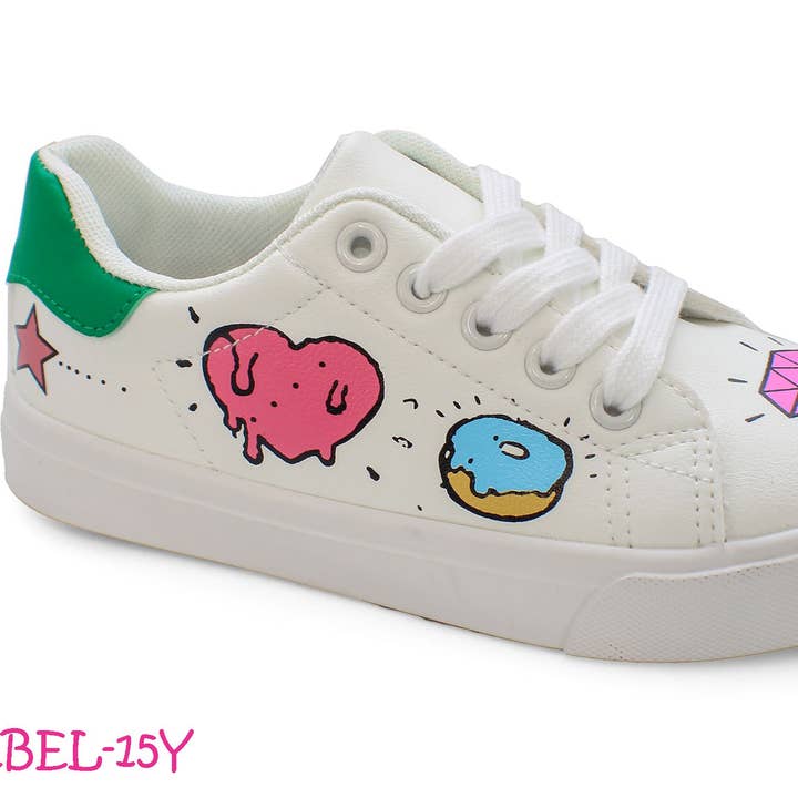 YOKI Girls Mädchen Sneakers mit Cartoon-Motiven und Schnürung für den Großhandel von Yoki Girls
