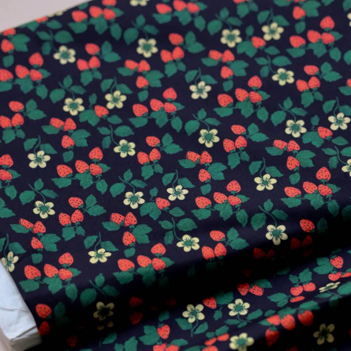 Satin de coton MARA DES BOIS - par mètre - PRÉCOMMANDE pour la vente par Lise Tailor