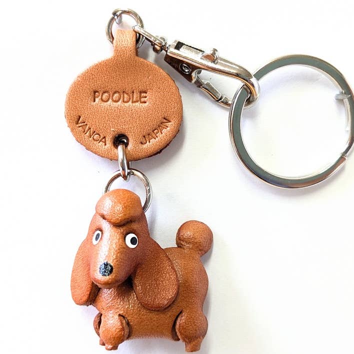 Portachiavi Accessorio Charm Borsa Fatto a Mano in Pelle per Cani Barboncino per la vendita all'ingrosso da parte di VANCA CRAFT