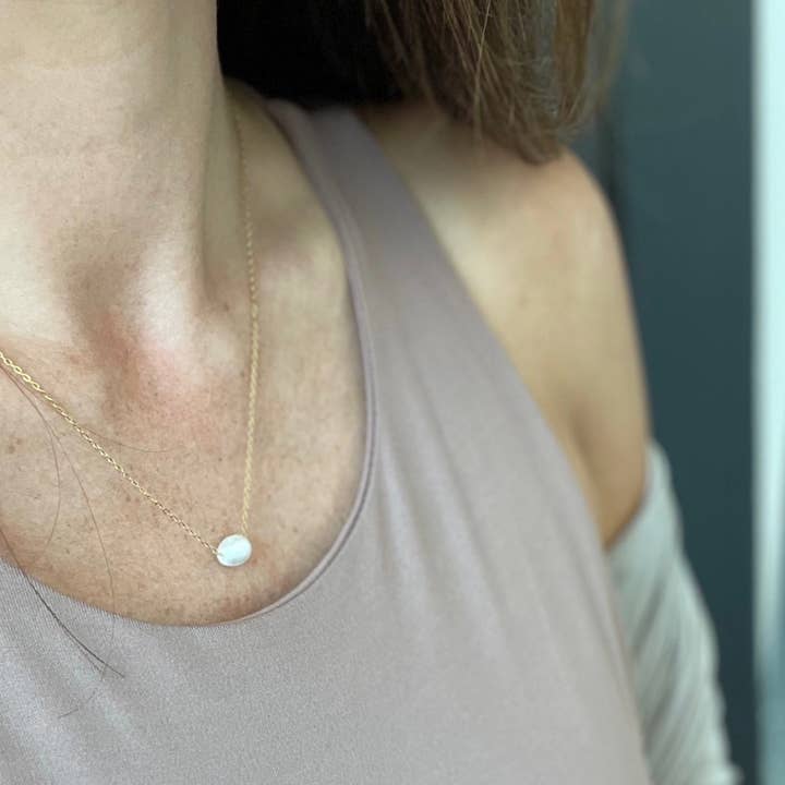 L Rae Charm - Wholesale Pendant/Charm Necklace - Freshwater Pearl Necklace – Inspirational Gift Grit & Grace1