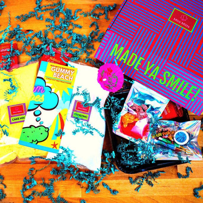 Gummy Beach kagesæt for engroshandel hos Mini Mitts Kids Baking Kits