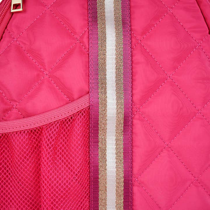 Lemonbella - Wholesale Sports Bag - Unisex - Lemonbella Berry Pink Pickleball Sling Bag CLOSEOUT SALE20