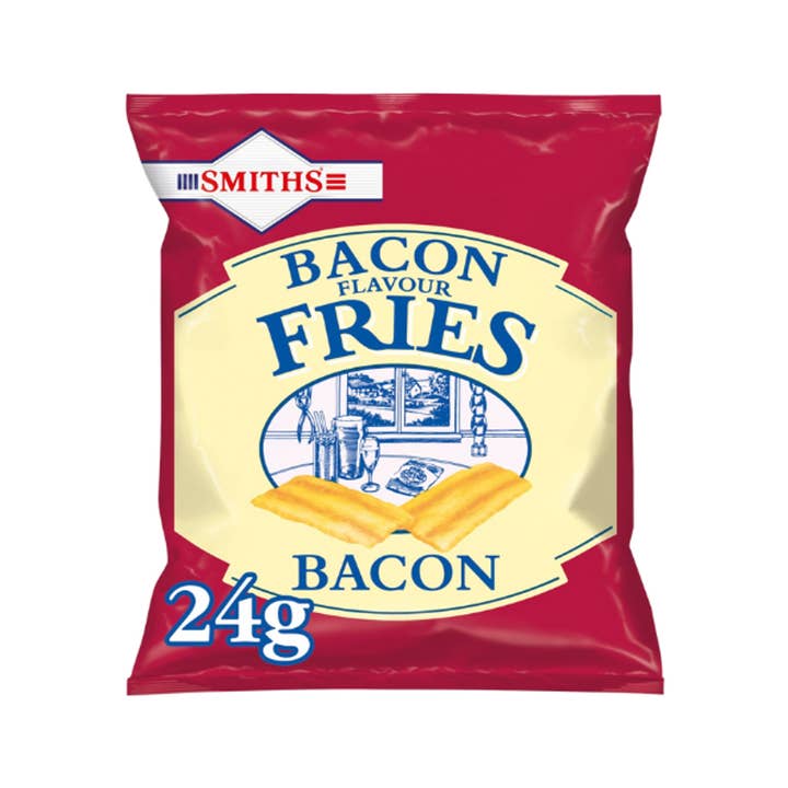 Salty Dog Brands Ltd - Wholesale Chips - UK ONLY* Smiths Bacon Fries pub card 24 x 25g