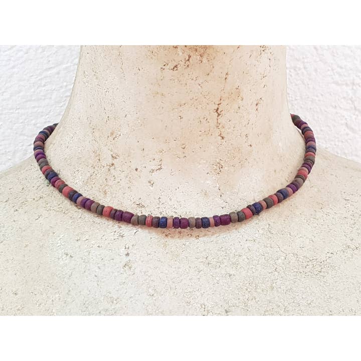 Corrente Surfista em Madeira 5mm/42CM/OBX Fashion BG-2204 por atacado de Gloria-Maris