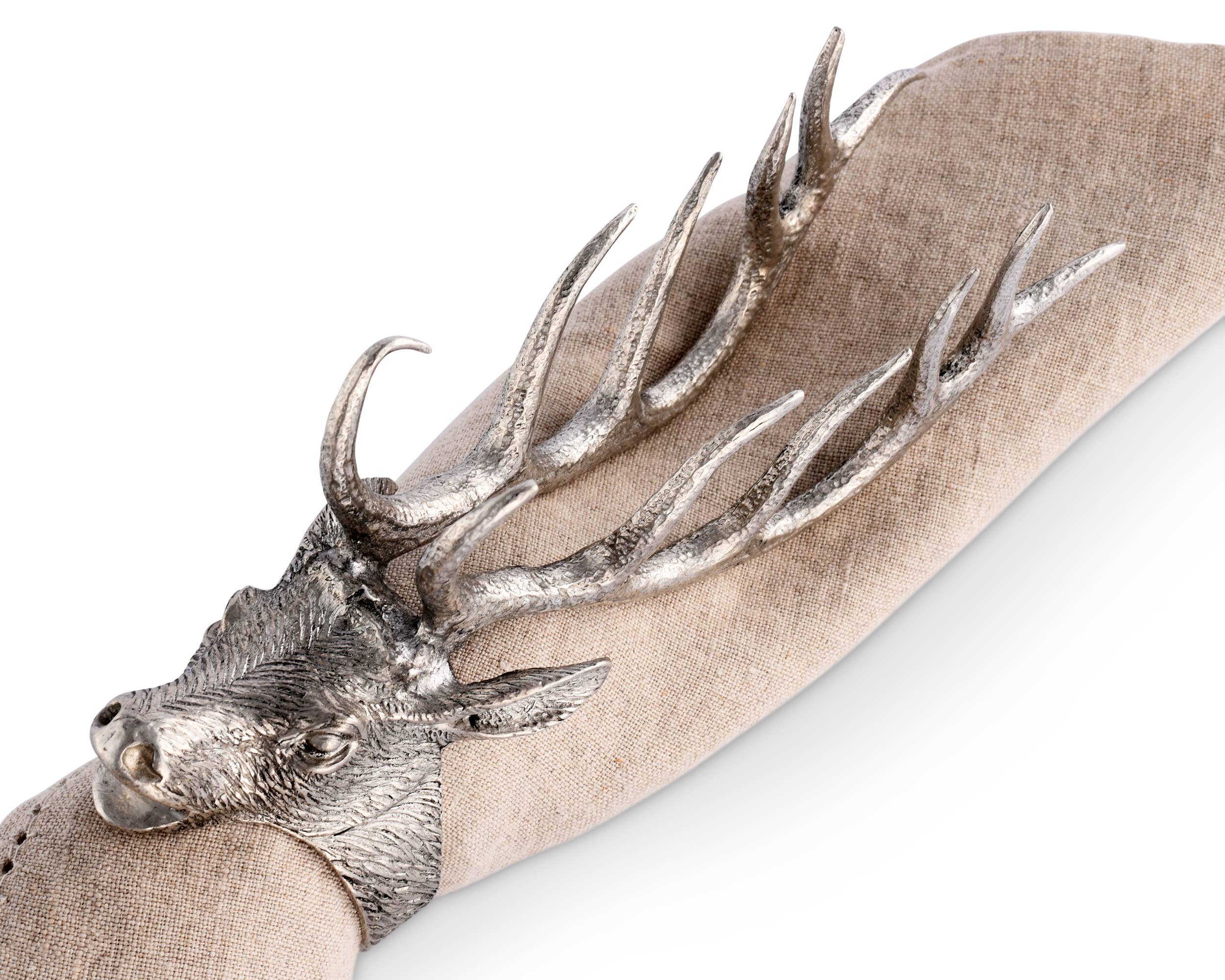 Vagabond House - Wholesale Napkin Ring - Elk Head Napkin Ring3