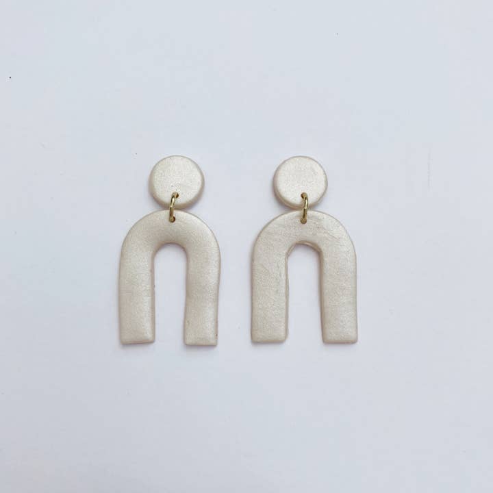 Callie Studs - Pearl for wholesale by Like Wildflower