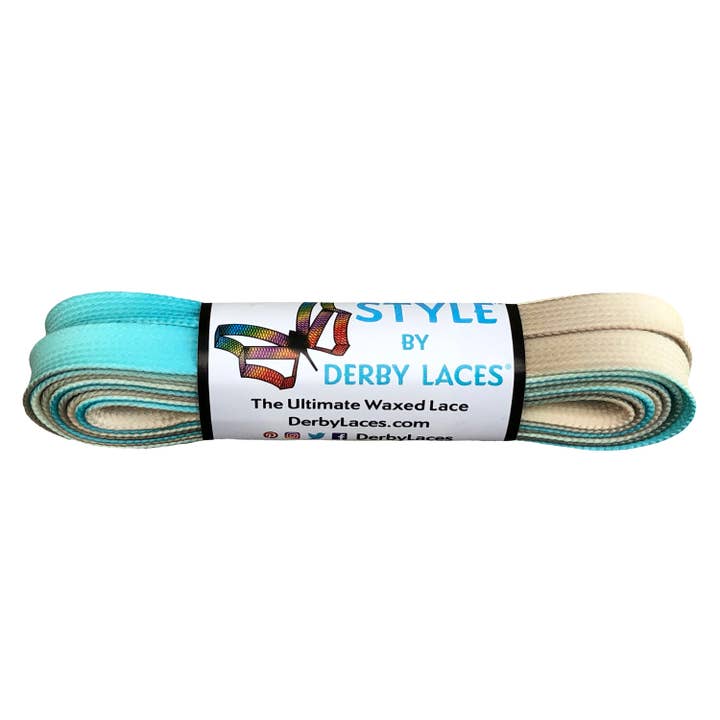 Winter Gradient - 96 Inch (244 Cm) Style Waxed Shoe And Skate Lace By Derby Laces for wholesale by Derby Laces