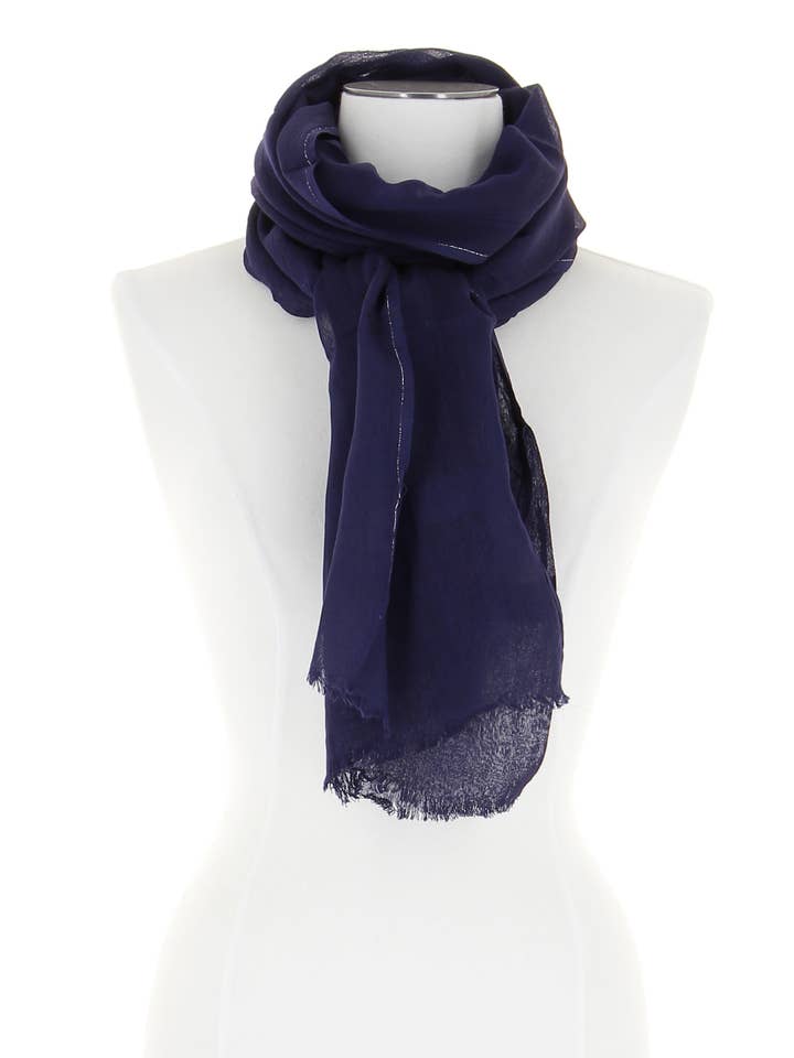 NADESAR SCHAL - 85% BAUMWOLLE / 15% SEIDE für den Großhandel von DIWALI PARIS