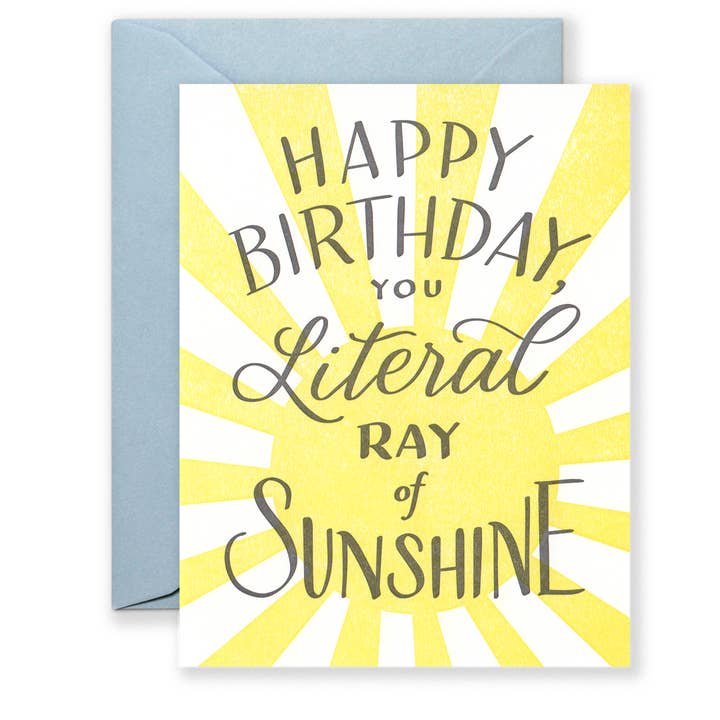 Lionheart Prints - Wholesale Birthday Card - Ray of Sunshine Greeting Card