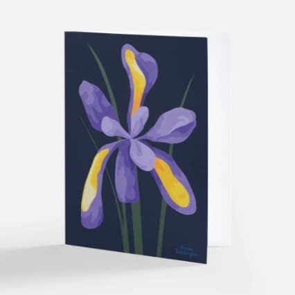 Biglietto di auguri Iris per la vendita all'ingrosso da parte di Artwork By Emilie
