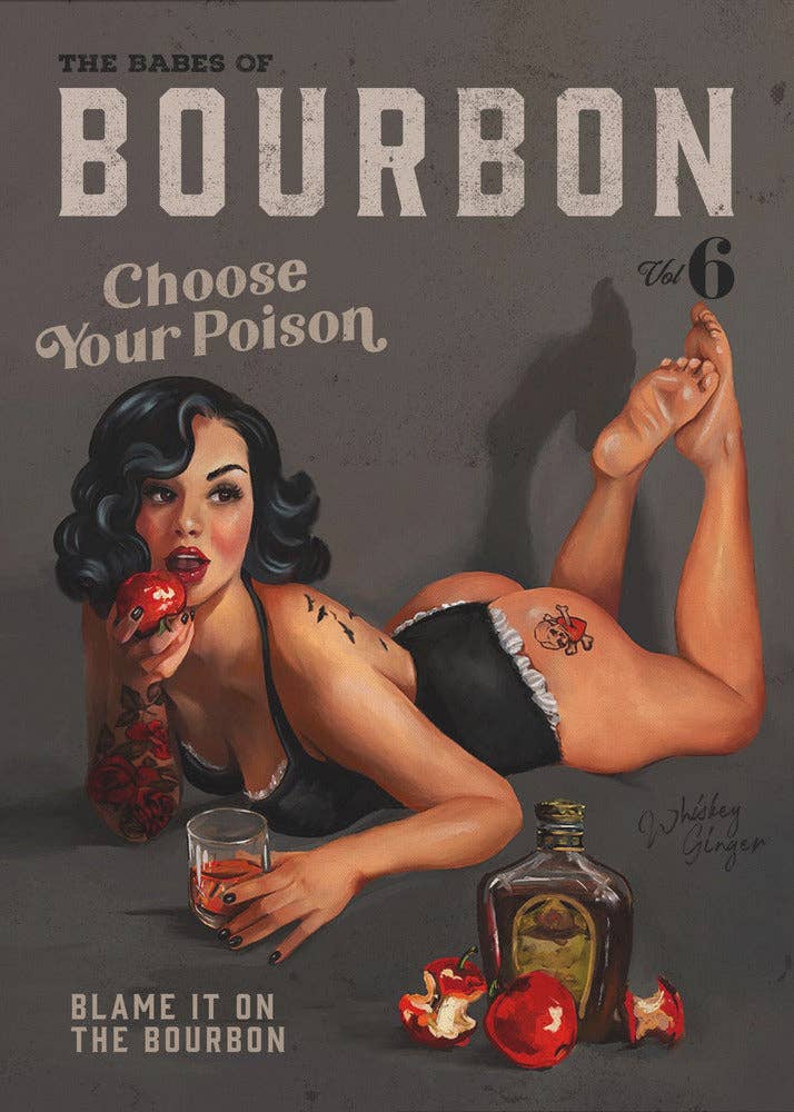 GTA ART - Wholesale Art Print - Wall art Babes of Bourbon Vol 6 Choose Your Poison Sexy Pinup0